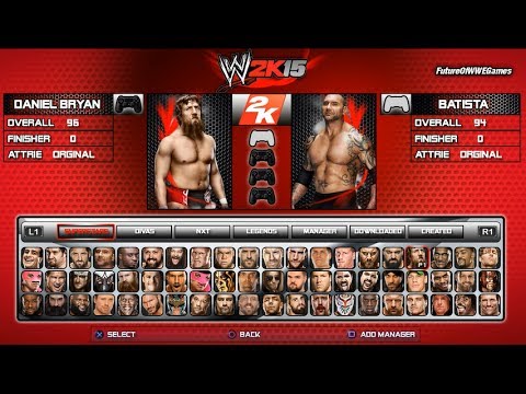 Wwe 2k15 roster 2018